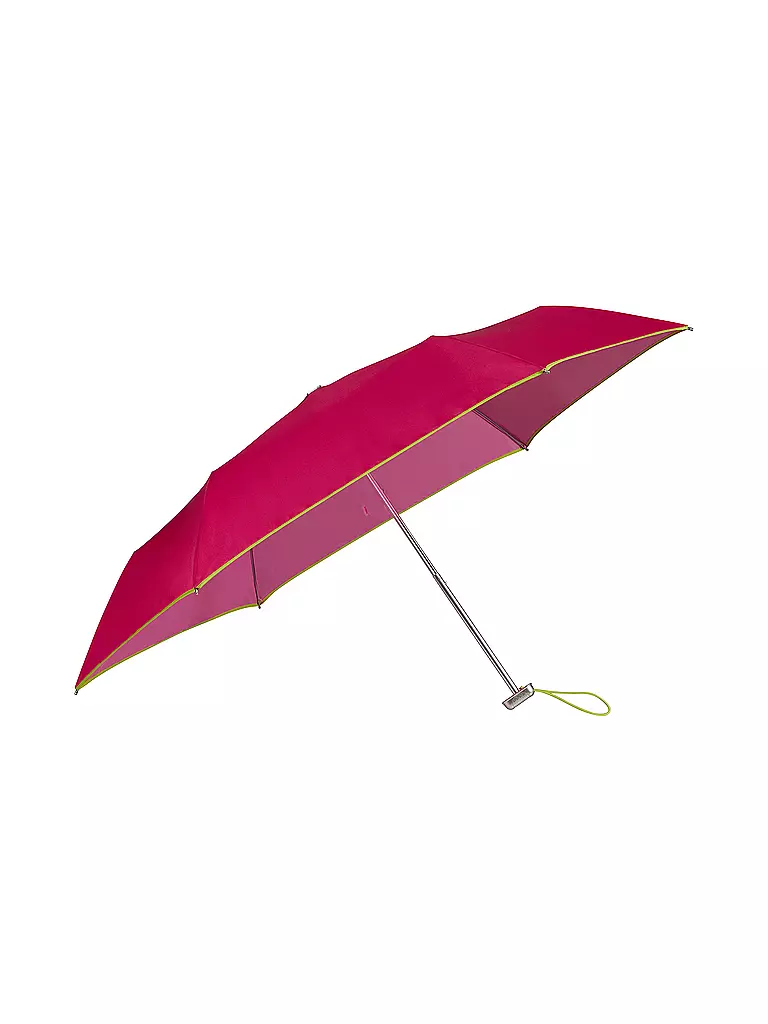 SAMSONITE | Regenschirm - Taschenschirm Alu Drop S dark pink/grass | Bacca