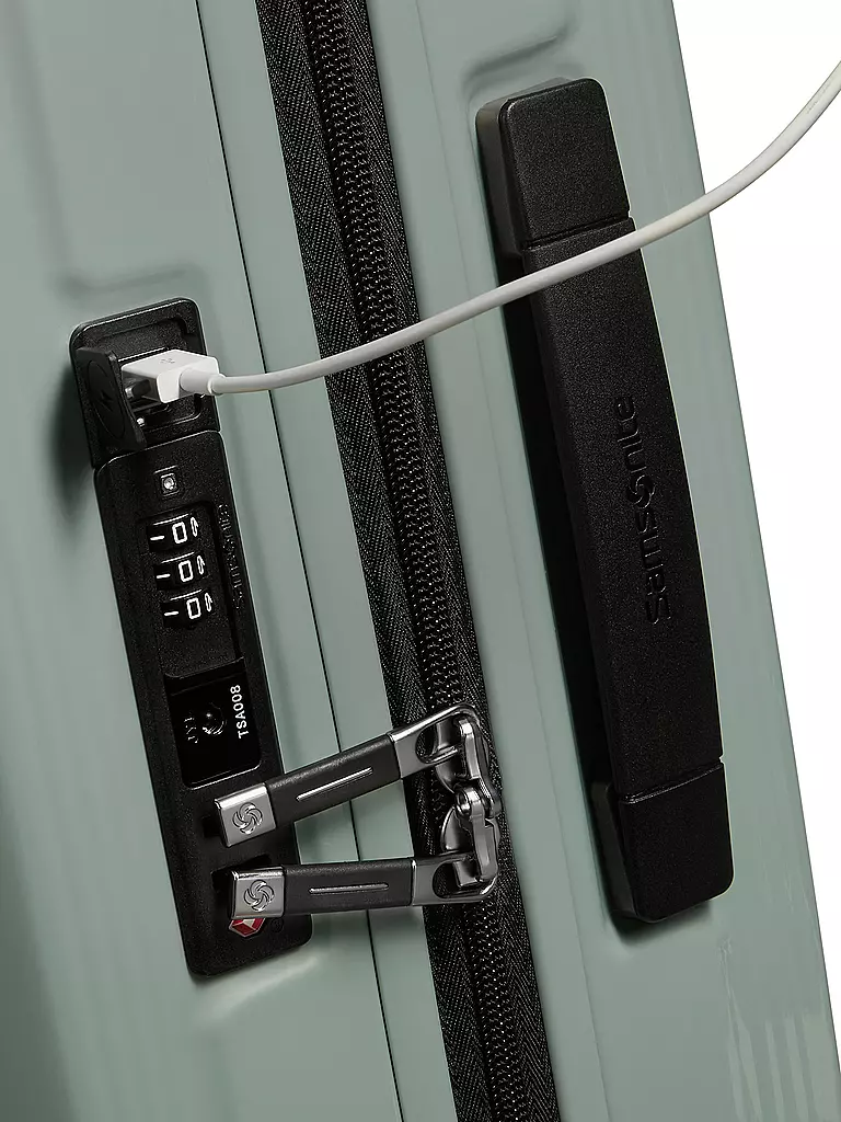 SAMSONITE | Trolley  NUON SPINNER 75cm erweiterbar metallic minera | Grigio chiaro