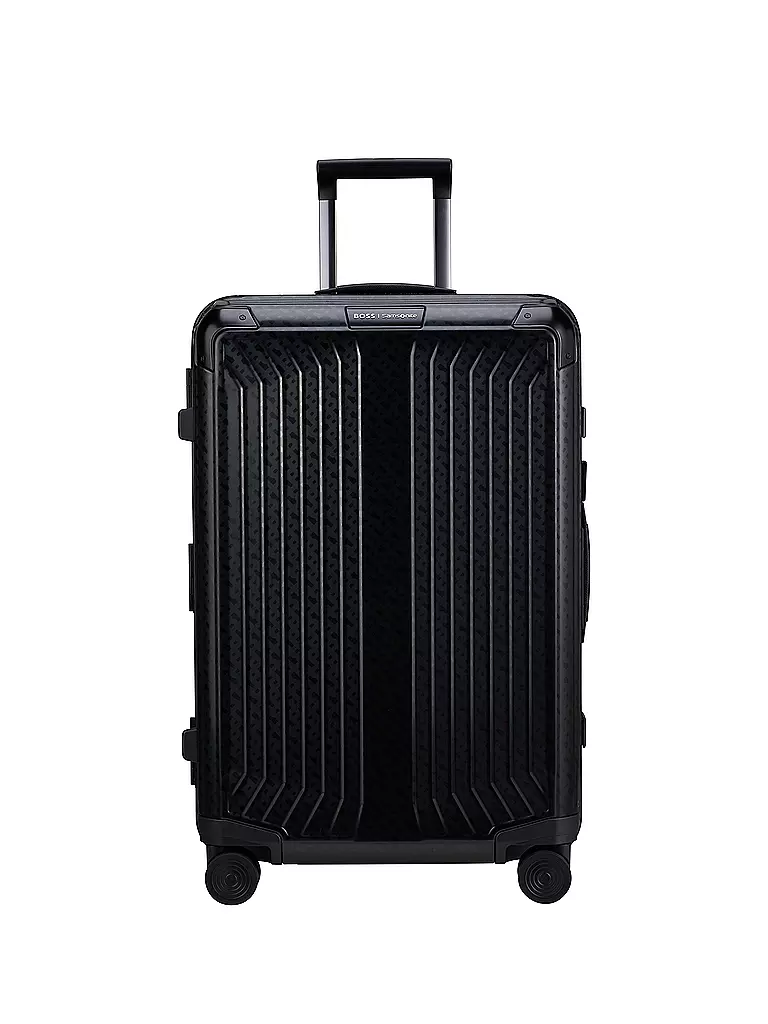 SAMSONITE | Trolley BOSS SPINNER 69cm graphite monogram | Nero