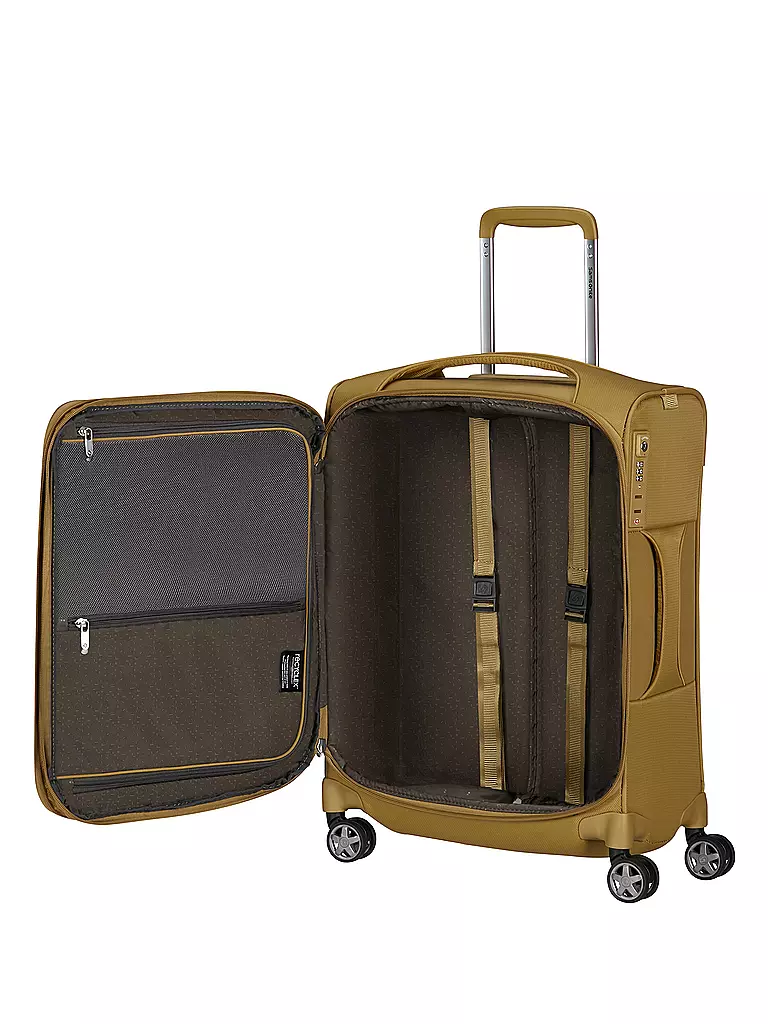 SAMSONITE | Trolley D'LITE SPINNER 55cm espandibile giallo senape | 