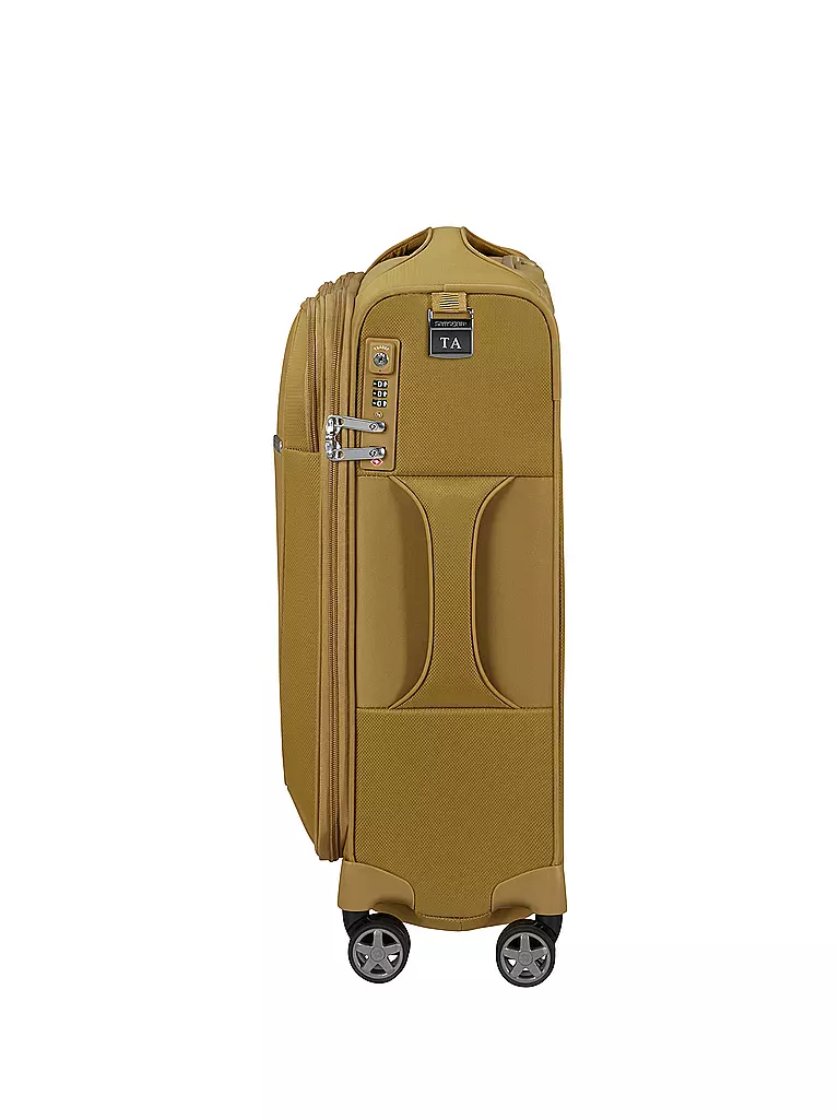 SAMSONITE | Trolley D'LITE SPINNER 55cm espandibile giallo senape | 