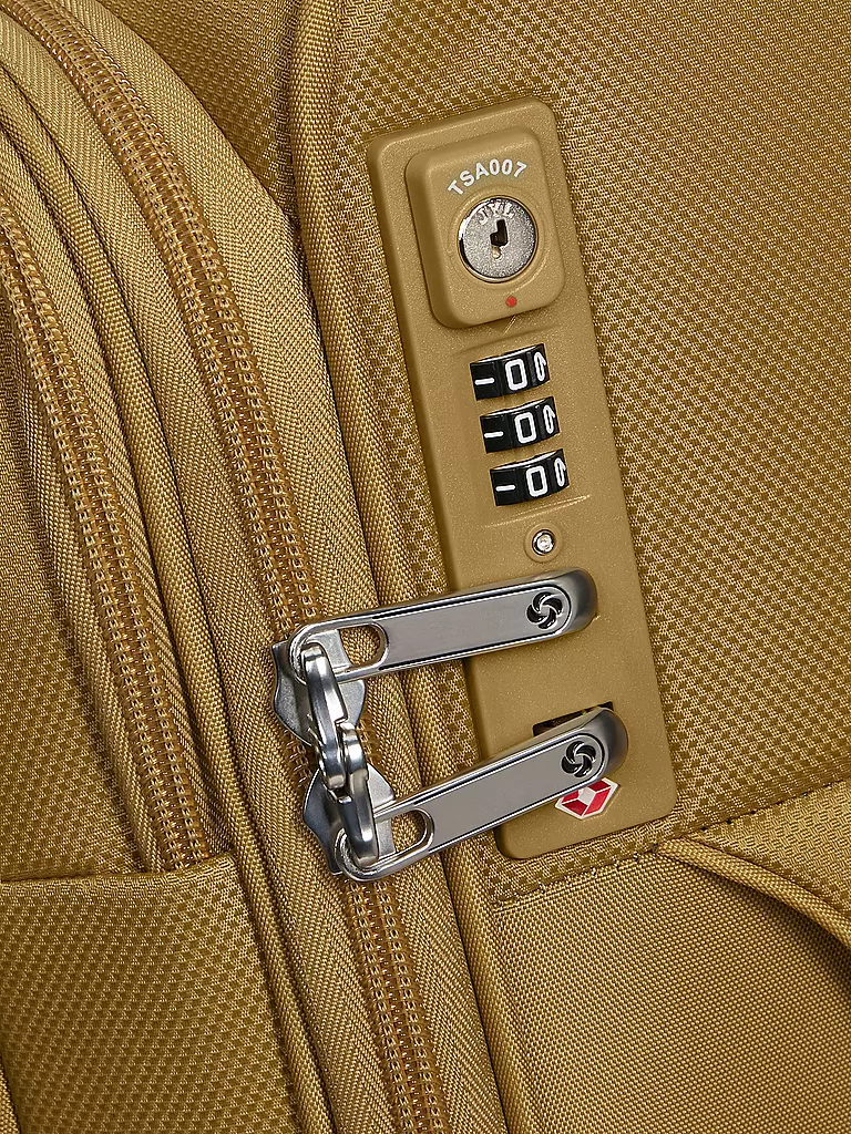 SAMSONITE | Trolley D'LITE SPINNER 55cm espandibile giallo senape | 