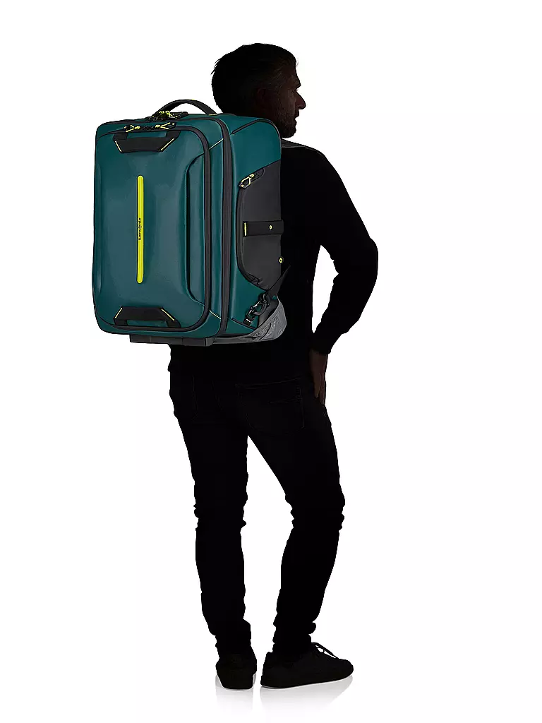 SAMSONITE | Trolley Ecodiver 79 Dark Teal/Lime | Petrolio