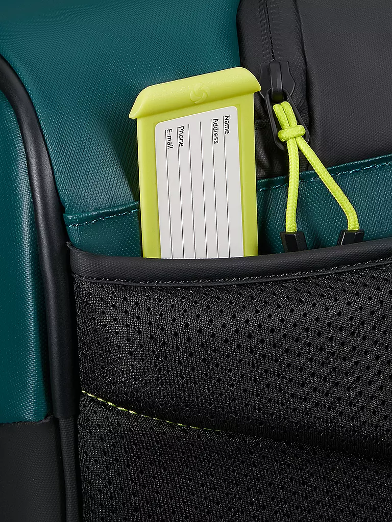 SAMSONITE | Trolley ECODRIVER DUFFEL BACKPACK 55cm Dark Teal/Lime | Petrolio