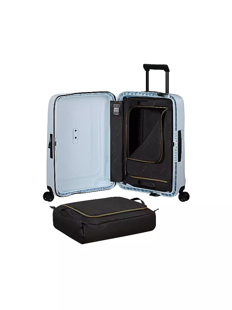 SAMSONITE | Trolley ESSENS SPINNER 55cm glasier | Blu chiaro