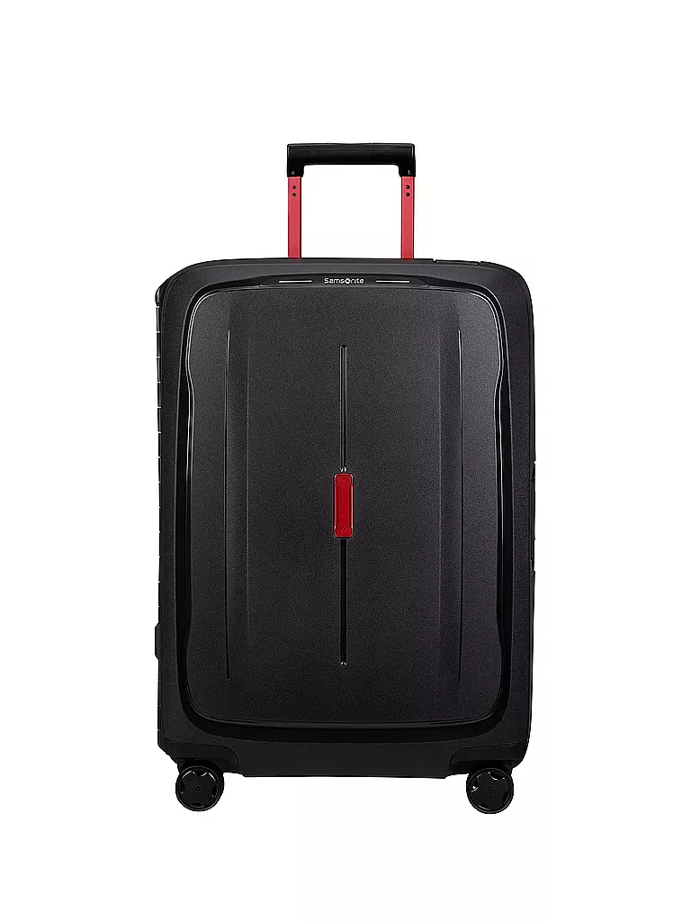 SAMSONITE | Trolley ESSENS SPINNER 69cm charcoal/red | Nero