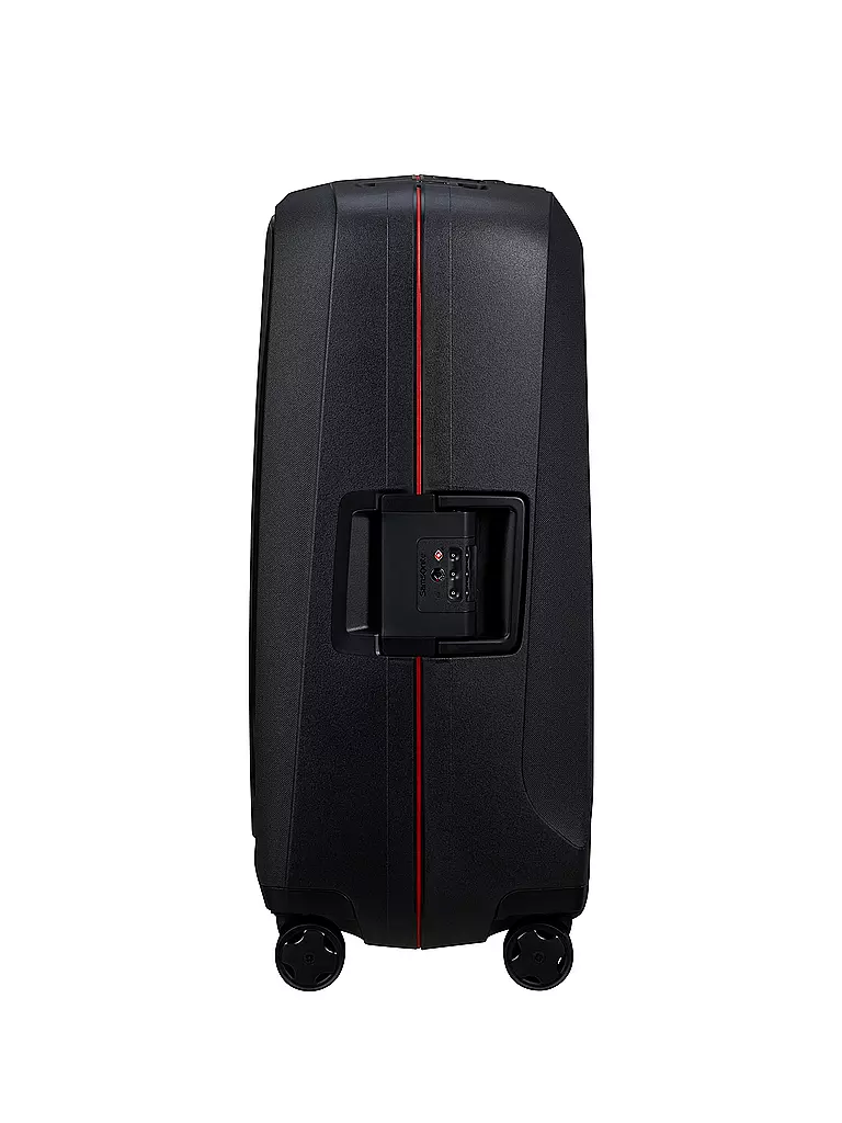 SAMSONITE | Trolley ESSENS SPINNER 69cm charcoal/red | Nero