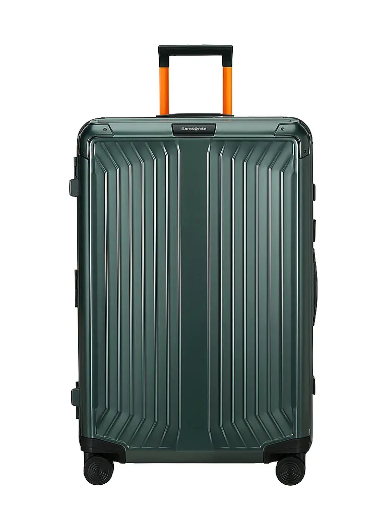 SAMSONITE | Trolley LITE BOX ALU™" 75cm Sage / Orange | Verde scuro