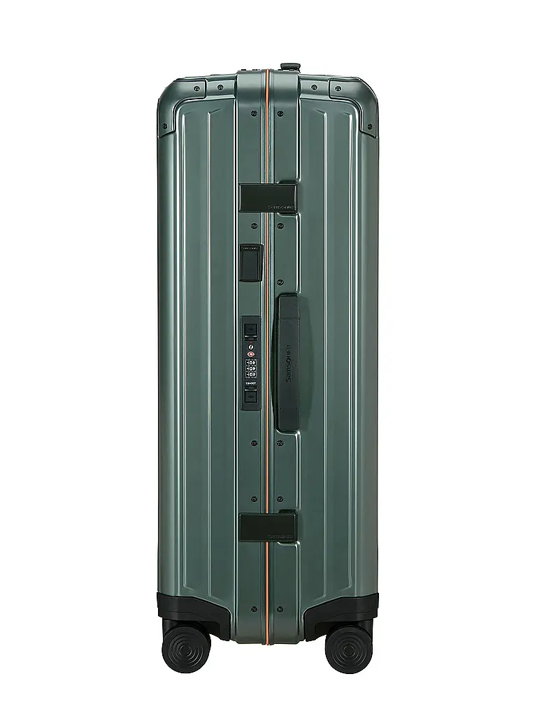 SAMSONITE | Trolley LITE BOX ALU™" 75cm Sage / Orange | Verde scuro