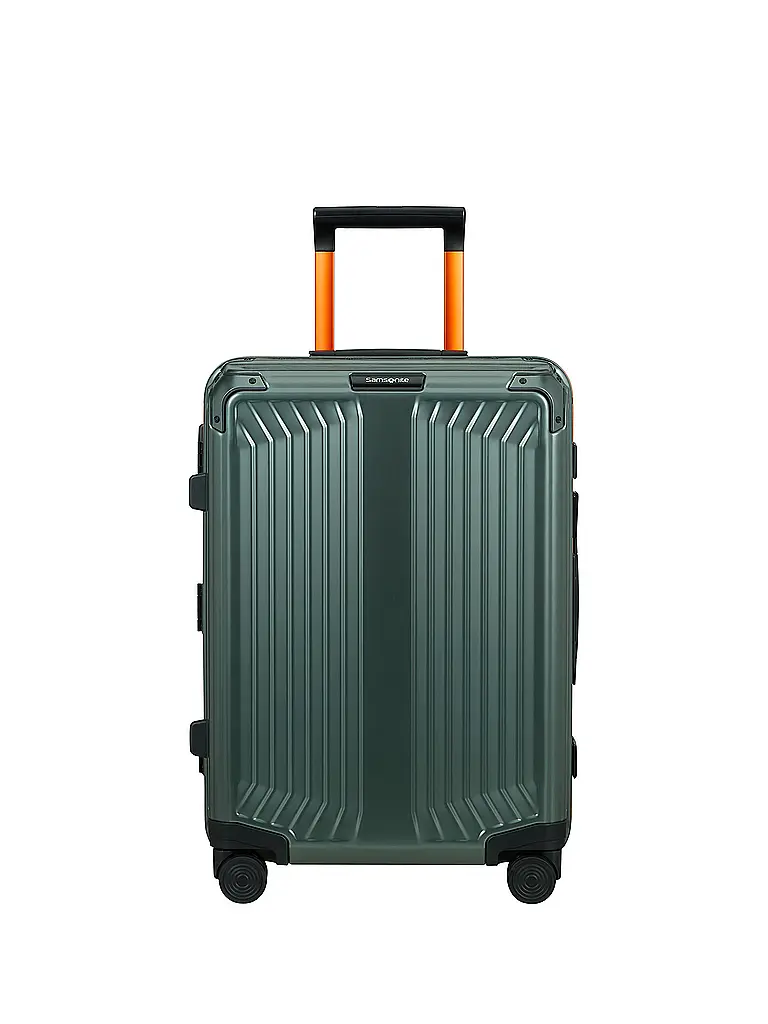 SAMSONITE | Trolley Lite-Box Alu™ 55cm Sage / Orange | Verde scuro