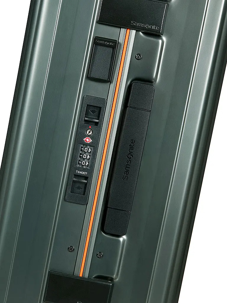 SAMSONITE | Trolley Lite-Box Alu™ 55cm Sage / Orange | Verde scuro