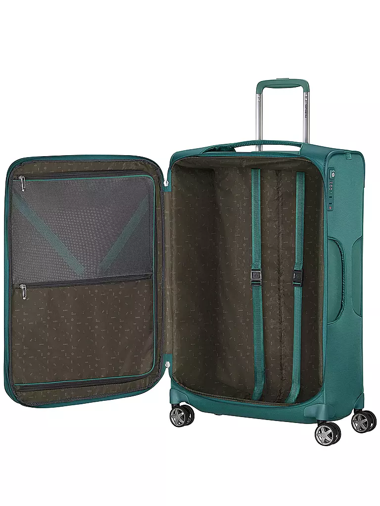 SAMSONITE | Trolley morbido D' LITE SPINNER 71 cm espandibile northern blue | Petrolio