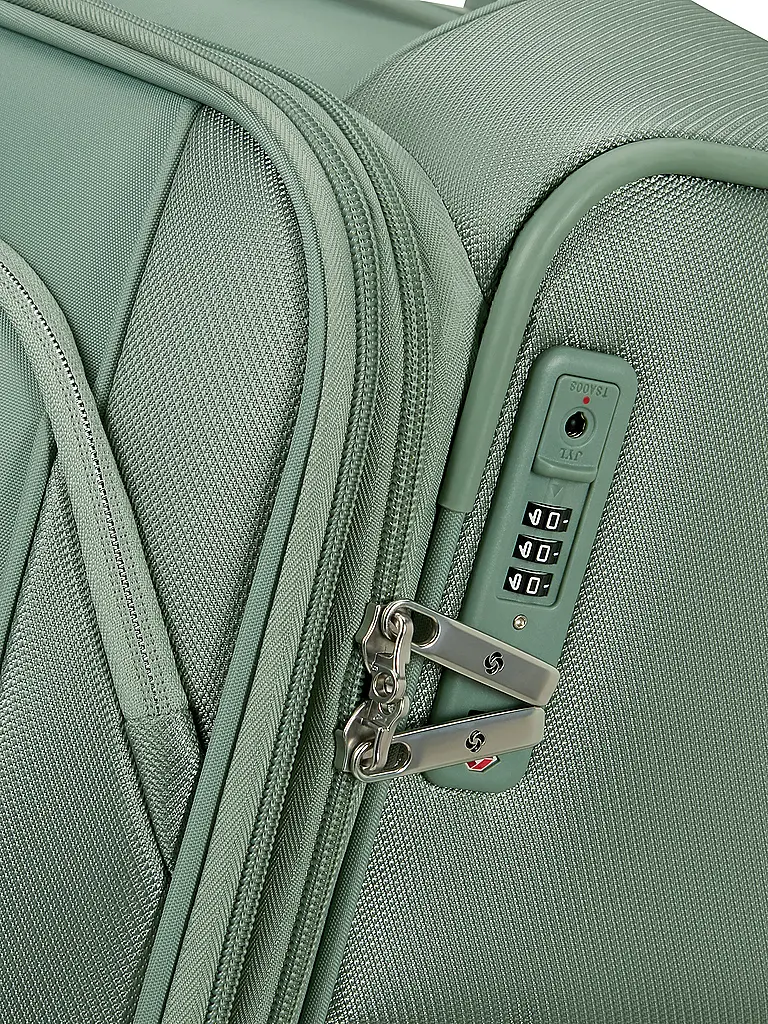SAMSONITE | Trolley morbido RE-LITE SPINNER 67cm espandibile salvia | Verde chiaro