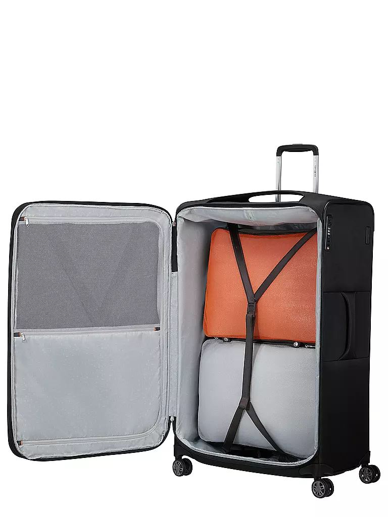 SAMSONITE | Trolley morbido RE-LITE SPINNER 83cm espandibile nero | 