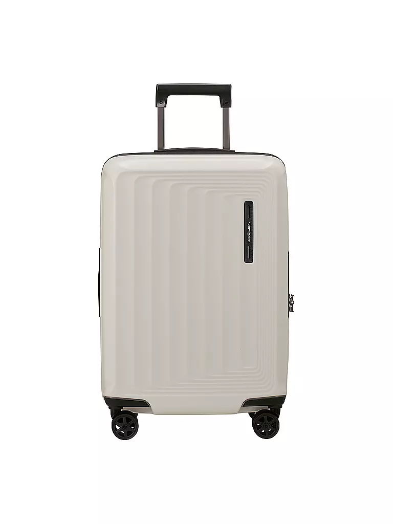 SAMSONITE | Trolley NUON SPINNER 55cm espandibile matt quartz | Bianco