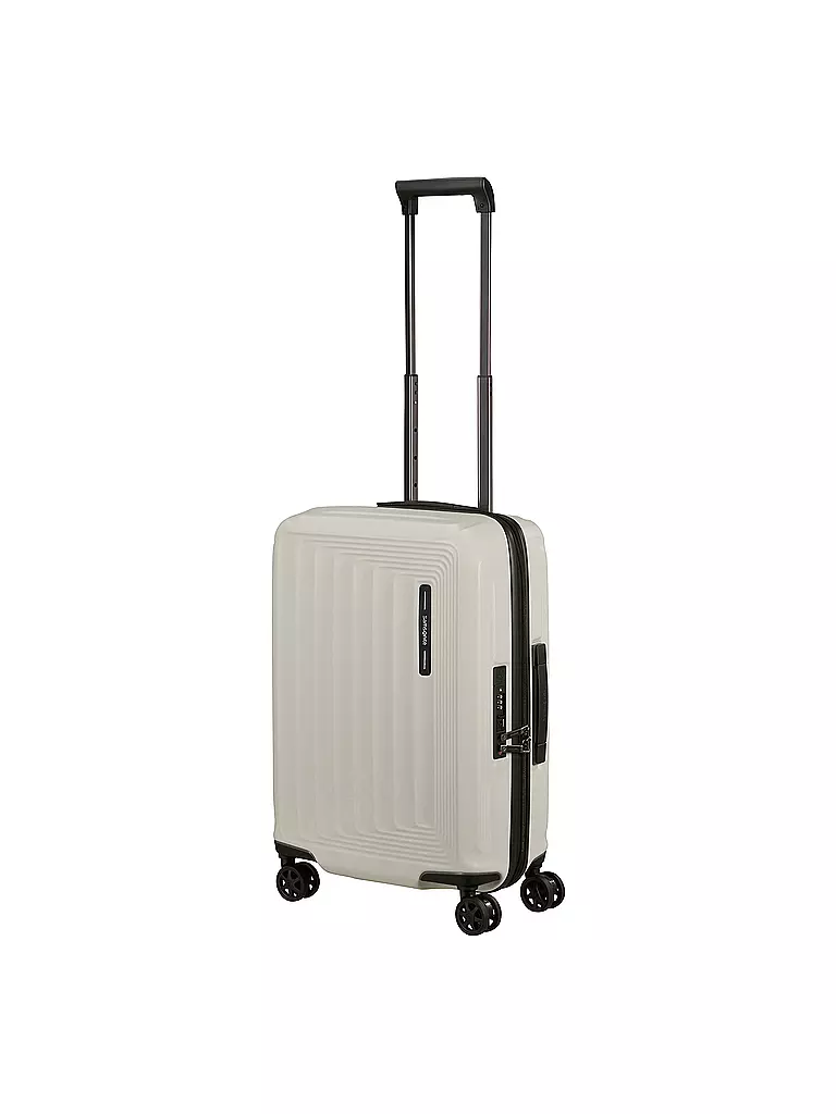 SAMSONITE | Trolley NUON SPINNER 55cm espandibile matt quartz | Bianco