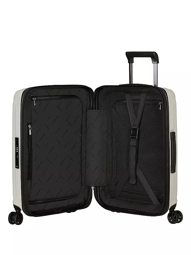 SAMSONITE | Trolley NUON SPINNER 55cm espandibile matt quartz | Bianco
