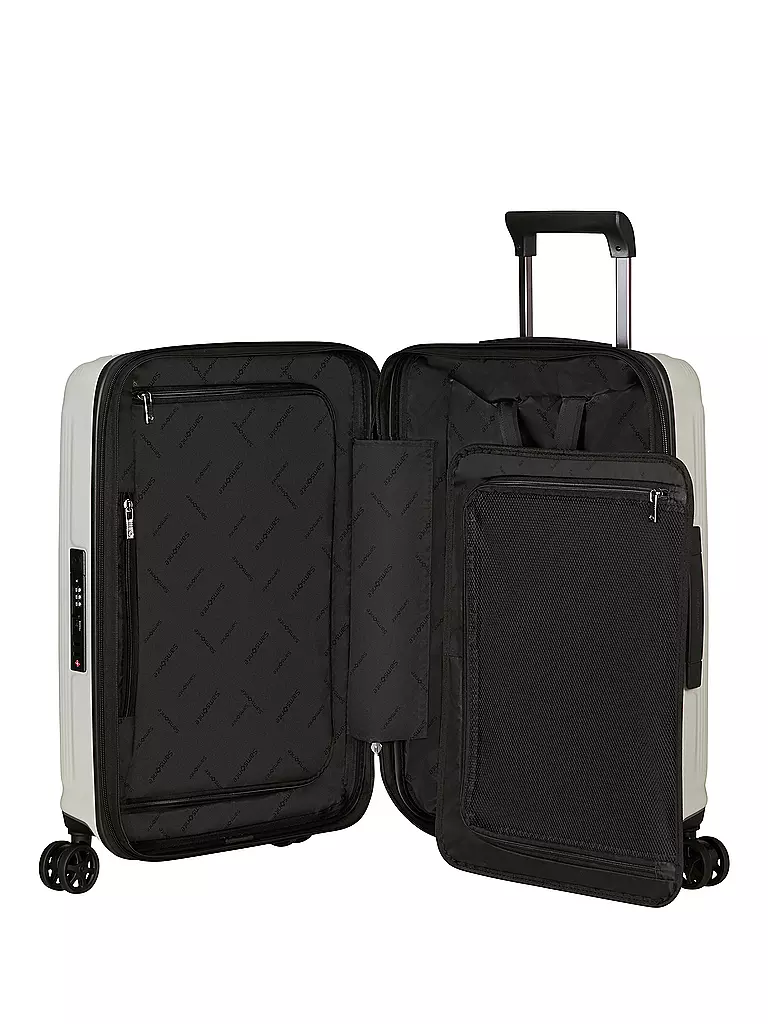 SAMSONITE | Trolley NUON SPINNER 55cm espandibile matt quartz | Bianco