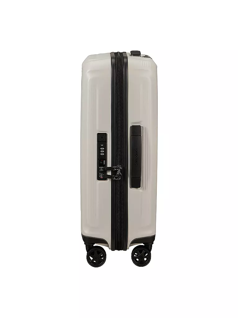 SAMSONITE | Trolley NUON SPINNER 55cm espandibile matt quartz | Bianco