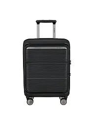 SAMSONITE | Trolley PARALUX SPINNER 55cm espandibile Stone Grey | Nero