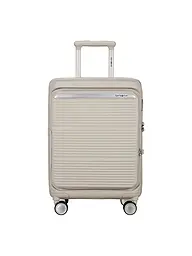 SAMSONITE | Trolley PARALUX SPINNER 55cm espandibile Stone Grey | Crema