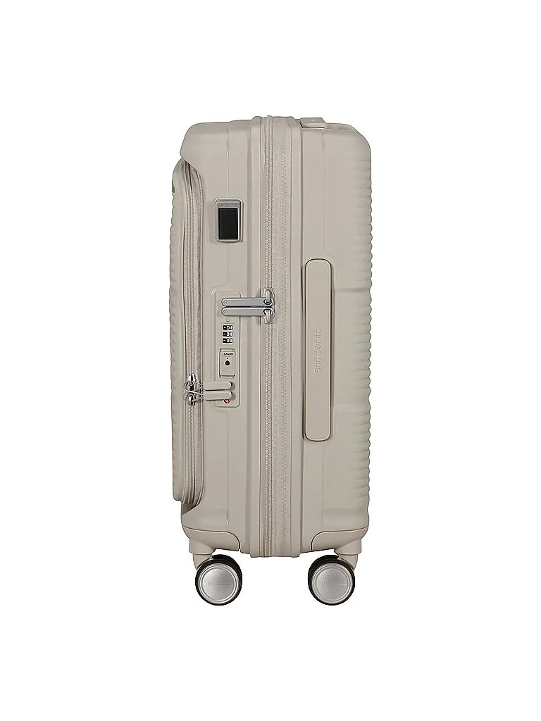 SAMSONITE | Trolley PARALUX SPINNER 55cm espandibile Stone Grey | Crema