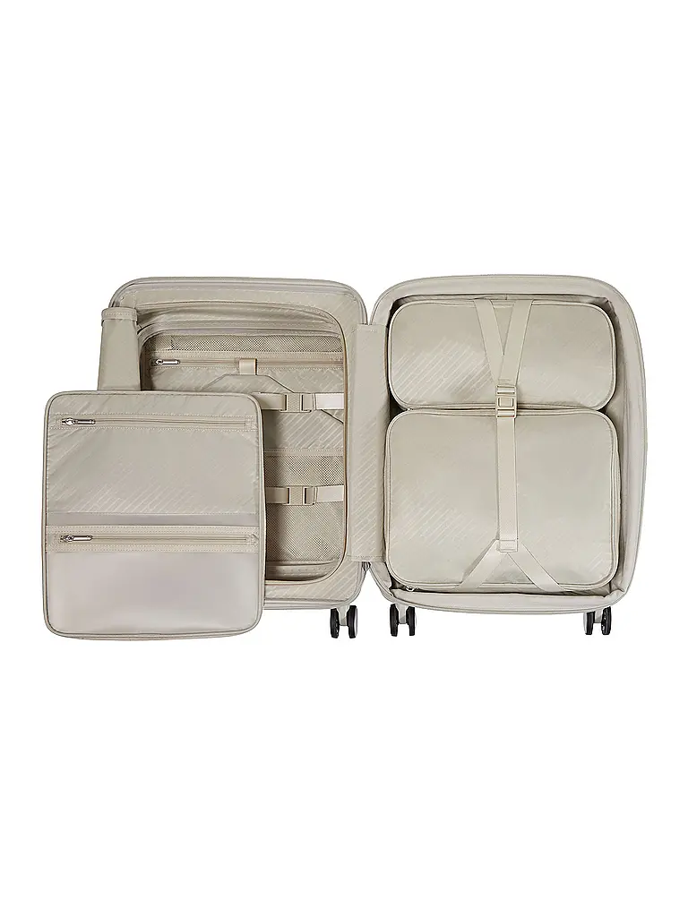 SAMSONITE | Trolley PARALUX SPINNER 55cm espandibile Stone Grey | Crema