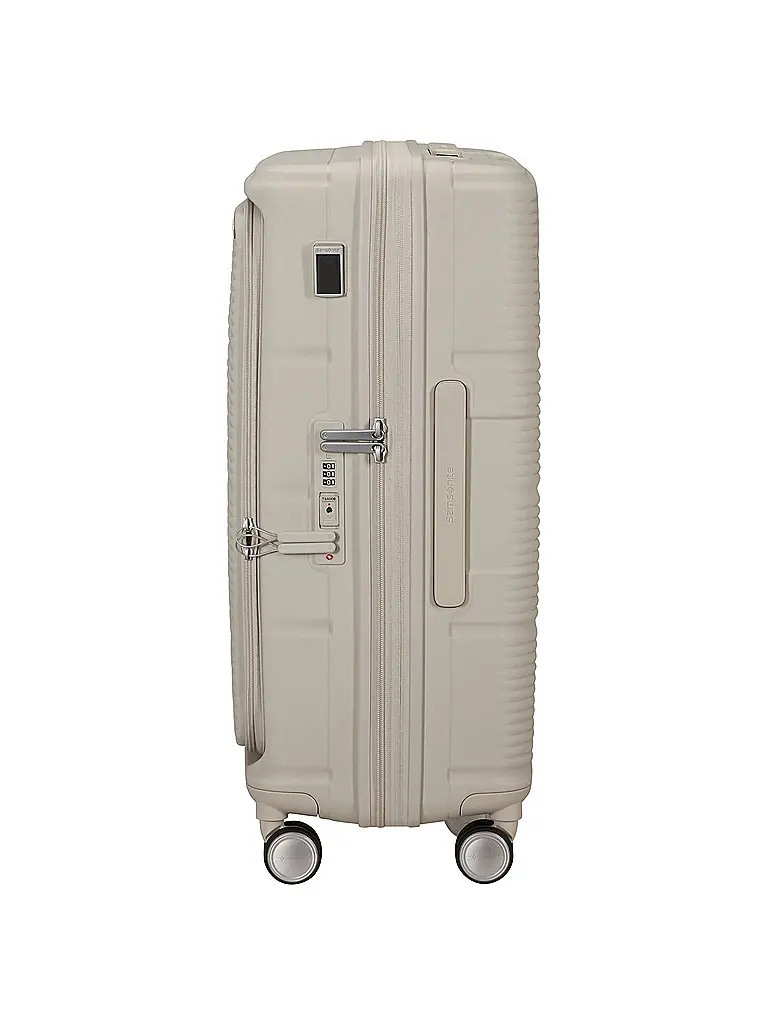 SAMSONITE | Trolley PARALUX SPINNER 67cm espandibile Stone Grey | Crema