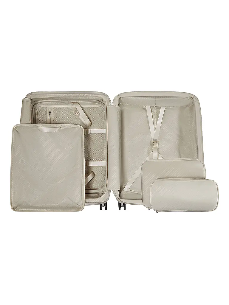 SAMSONITE | Trolley PARALUX SPINNER 67cm espandibile Stone Grey | Crema