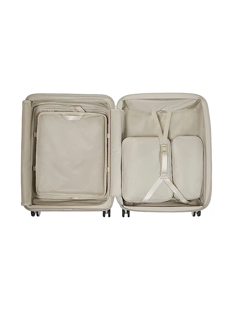 SAMSONITE | Trolley PARALUX SPINNER 67cm espandibile Stone Grey | Crema