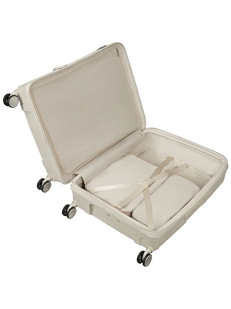 SAMSONITE | Trolley PARALUX SPINNER 67cm espandibile Stone Grey | Crema
