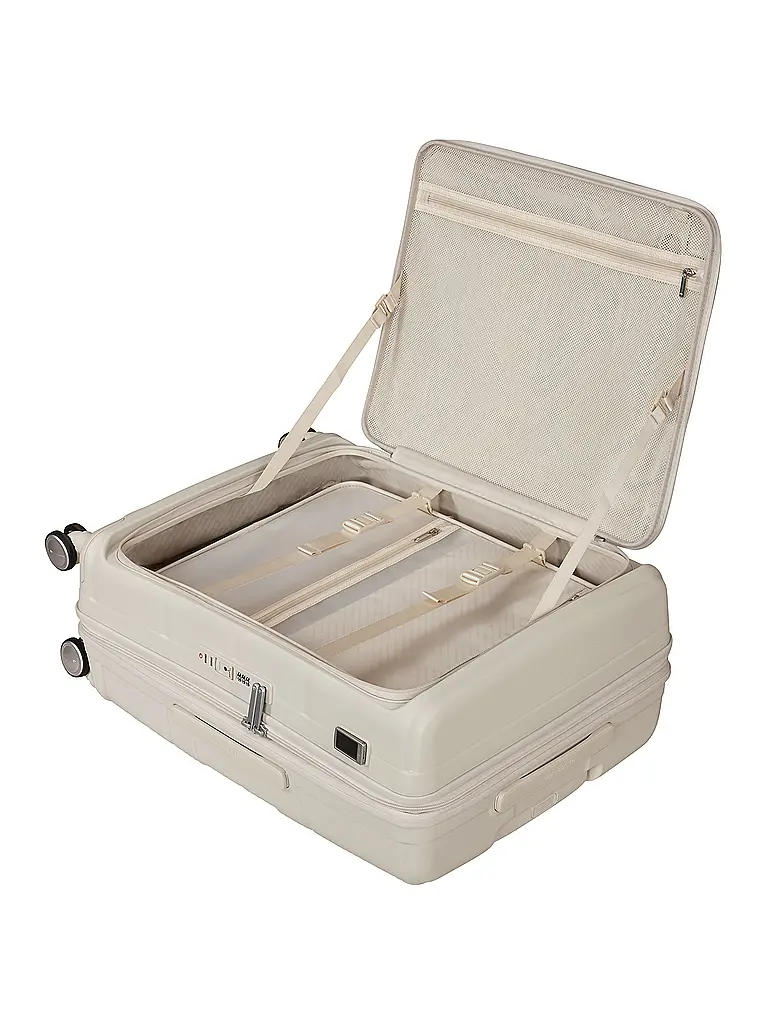 SAMSONITE | Trolley PARALUX SPINNER 67cm espandibile Stone Grey | Crema