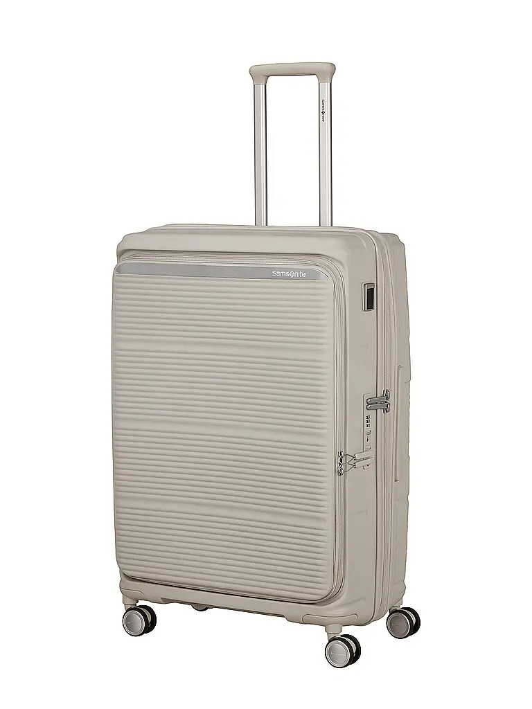 SAMSONITE | Trolley PARALUX SPINNER 75cm espandibile Grigio Pietra | Crema