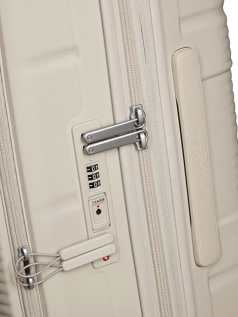 SAMSONITE | Trolley PARALUX SPINNER 75cm espandibile Grigio Pietra | Crema