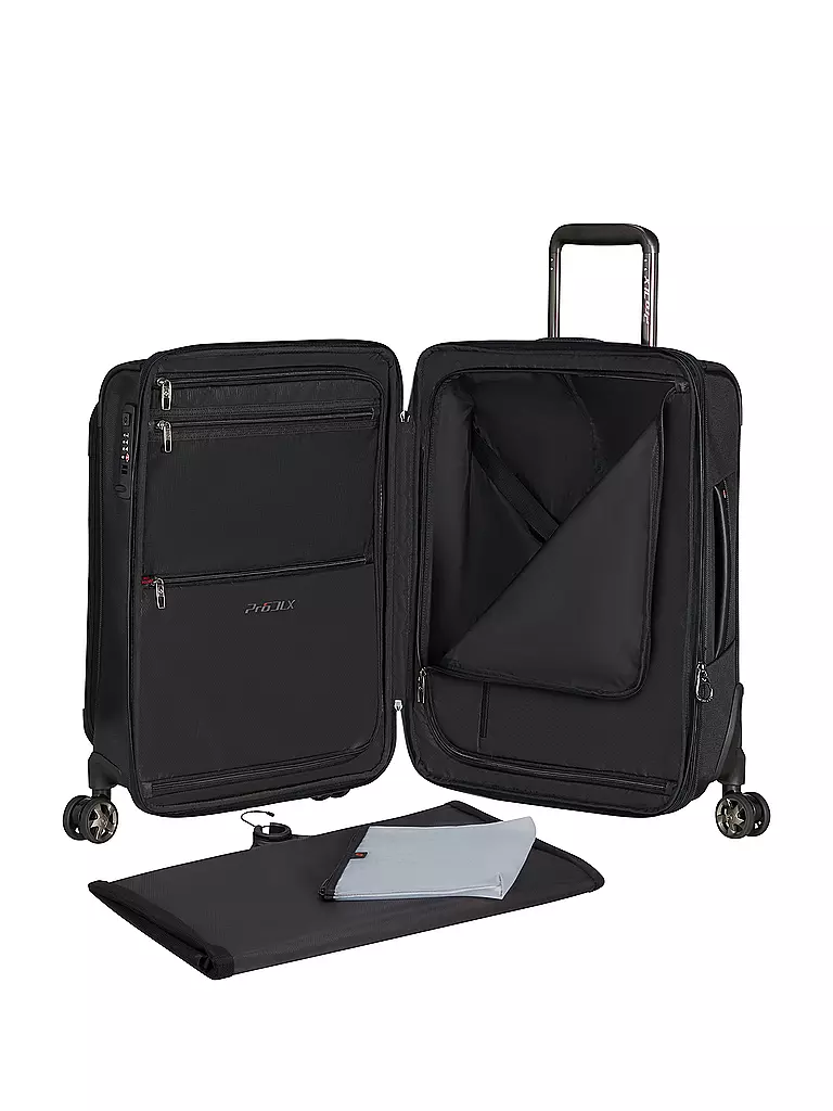 SAMSONITE | Trolley PRO-DLX 6 55cm espandibile Nero | 