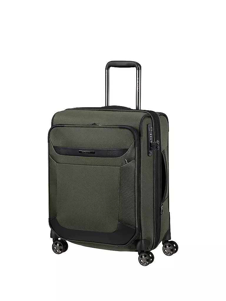 SAMSONITE | Trolley PRO-DLX 6 55cm espandibile Verde | Oliva