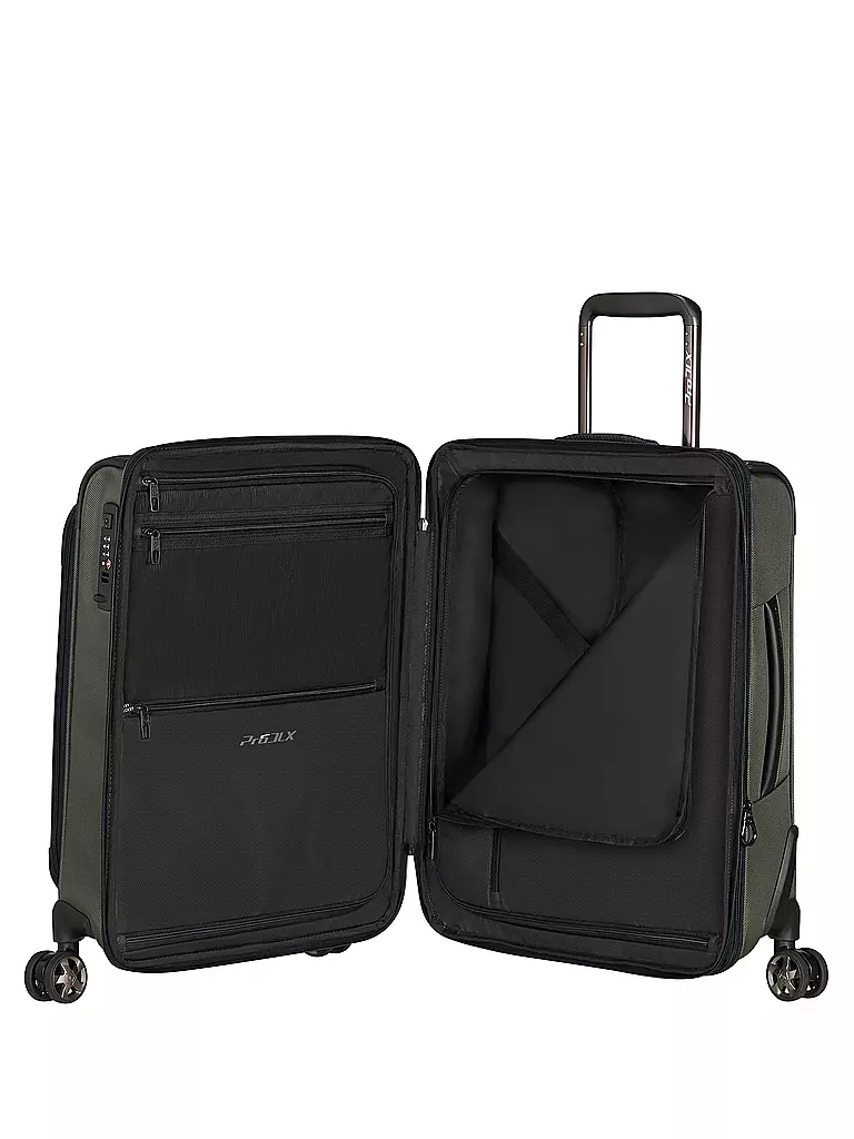 SAMSONITE | Trolley PRO-DLX 6 55cm espandibile Verde | Oliva