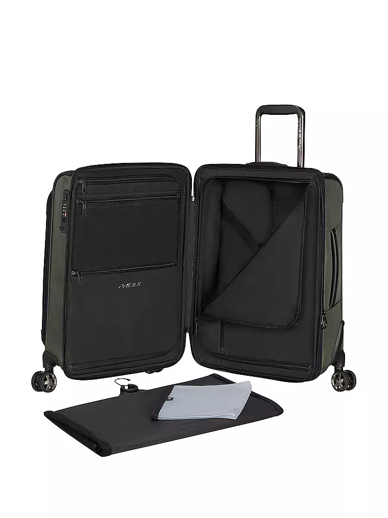 SAMSONITE | Trolley PRO-DLX 6 55cm espandibile Verde | Oliva
