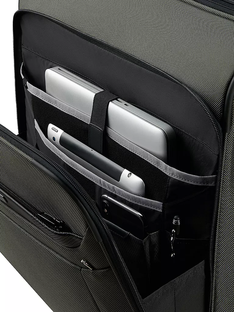 SAMSONITE | Trolley PRO-DLX 6 55cm espandibile Verde | Oliva