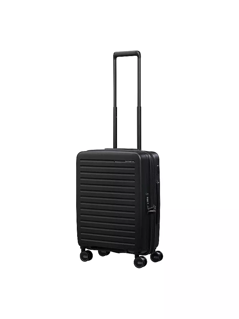 SAMSONITE | Trolley RESTACKD SPINNER 55cm espandibile nero | Nero