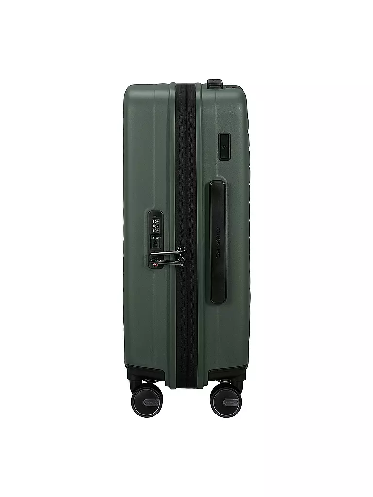SAMSONITE | Trolley RESTACKD SPINNER 55cm espandibile salvia | Verde scuro