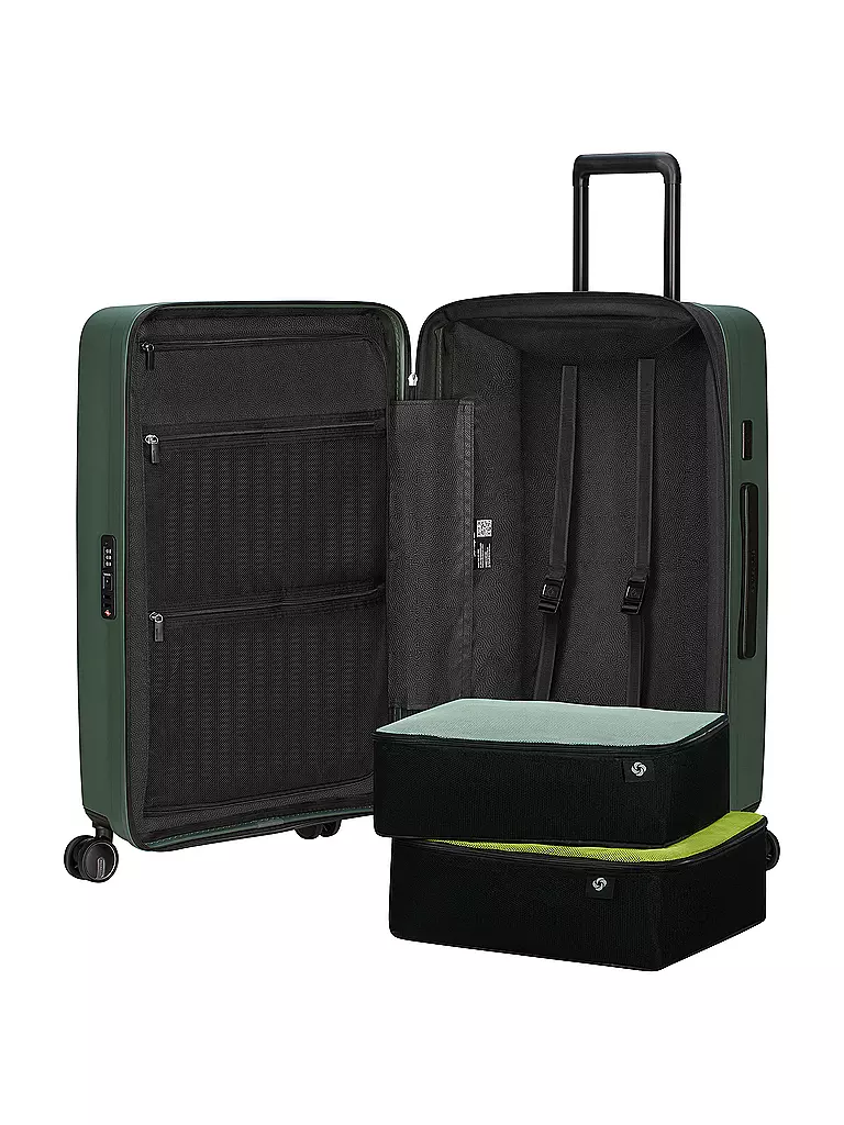 SAMSONITE | Trolley RESTACKD SPINNER 68 cm espandibile salvia | 