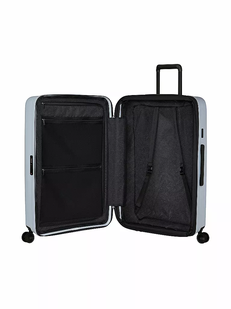 SAMSONITE | Trolley RESTACKD SPINNER 75cm espandibile glacier | Blu chiaro