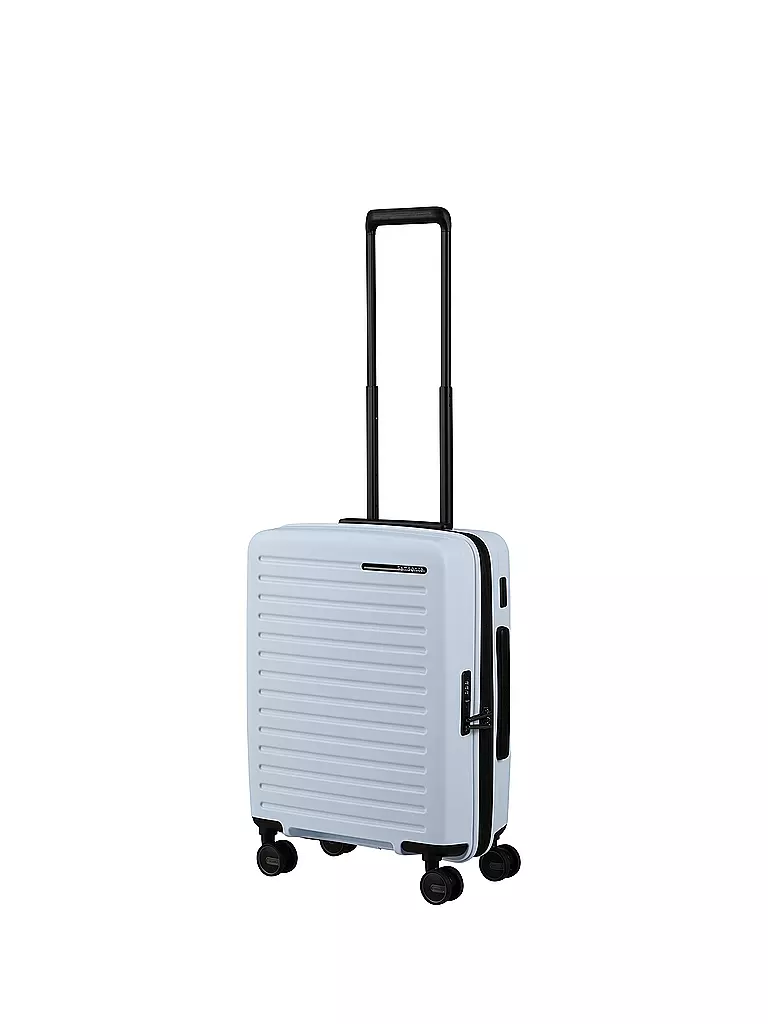 SAMSONITE | Trolley RESTACKED SPINNER 55cm espandibile glacier | Blu chiaro