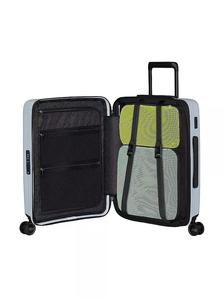 SAMSONITE | Trolley RESTACKED SPINNER 55cm espandibile glacier | Blu chiaro