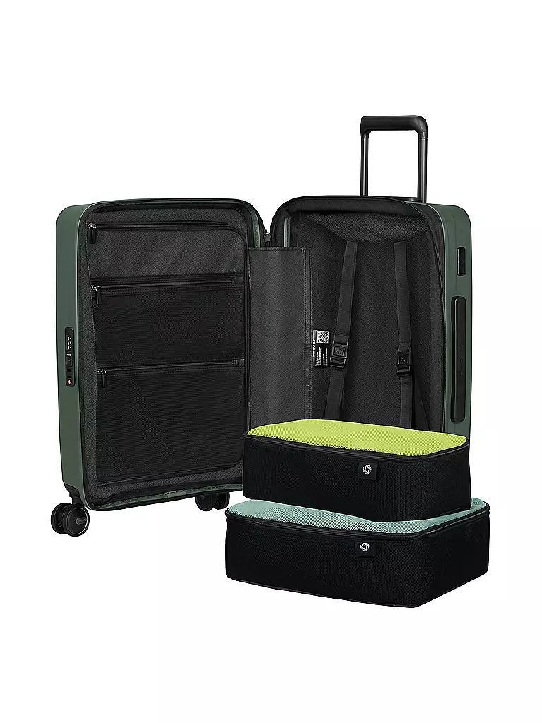SAMSONITE | Trolley RESTACKED SPINNER 55cm espandibile salvia | 