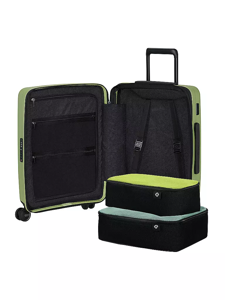 SAMSONITE | Trolley RESTACKED SPINNER 55cm espandibile wasabi | Verde chiaro