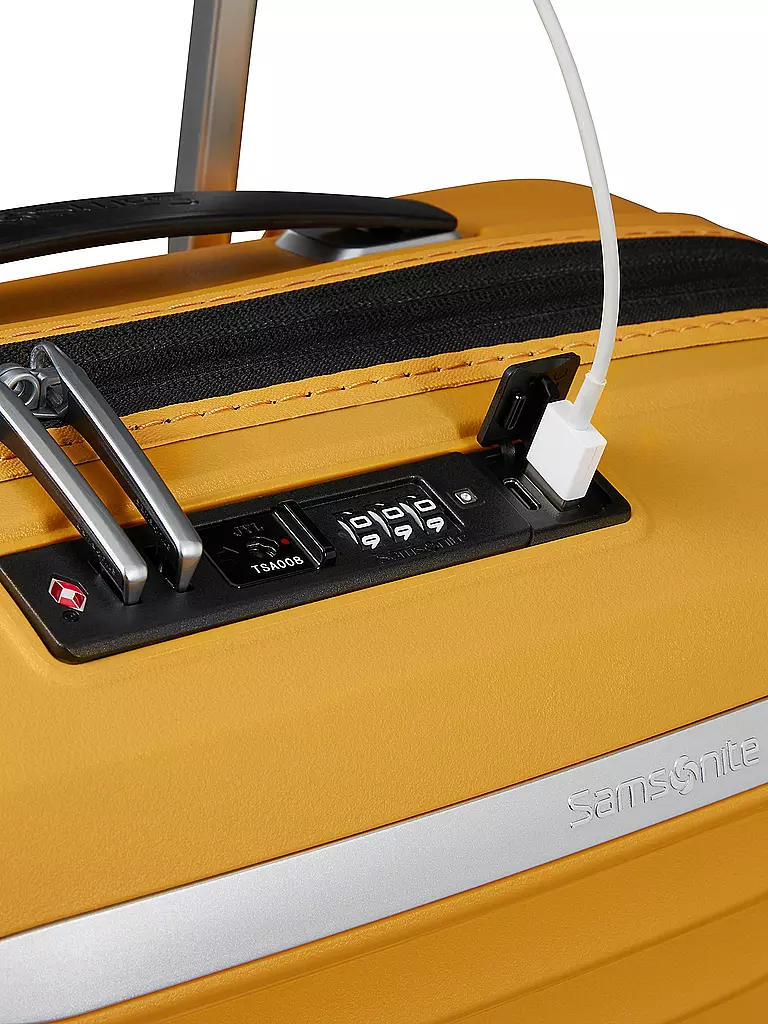 SAMSONITE | Trolley UPSCAPE SPINNER 55cm espandibile giallo | 
