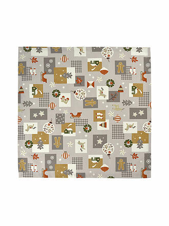 SANDER | Tovaglietta centrale VALKENBURG 85x85cm Tortora / Grigio