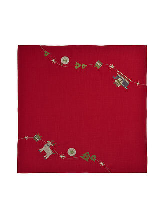 SANDER | Mitteltovaglia natalizia 85x85cm DEER Rosso